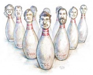 Katy Betz' rendition of the 2012 Board of Directors for Bowling 2012