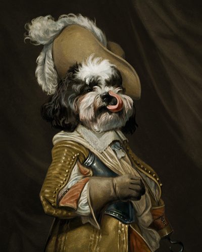 Illustration of Monsieur Waffles by Peter Cassell