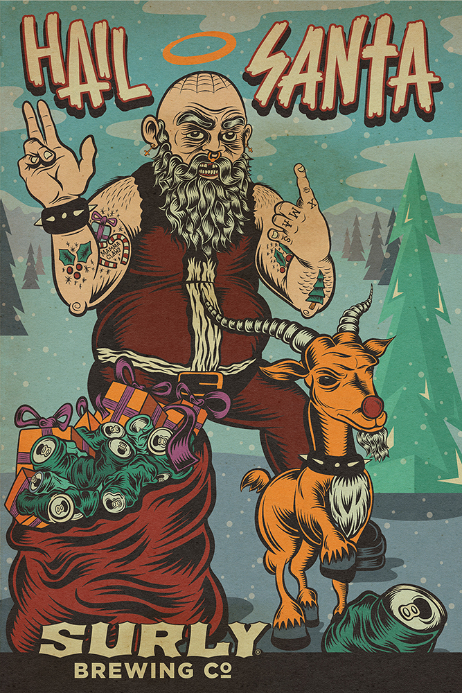 Surly-Holiday-12x18-Poster