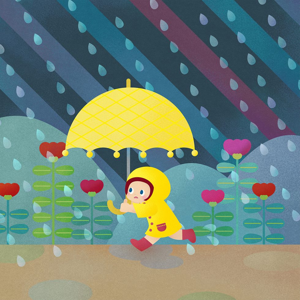 umbrella and rainwear