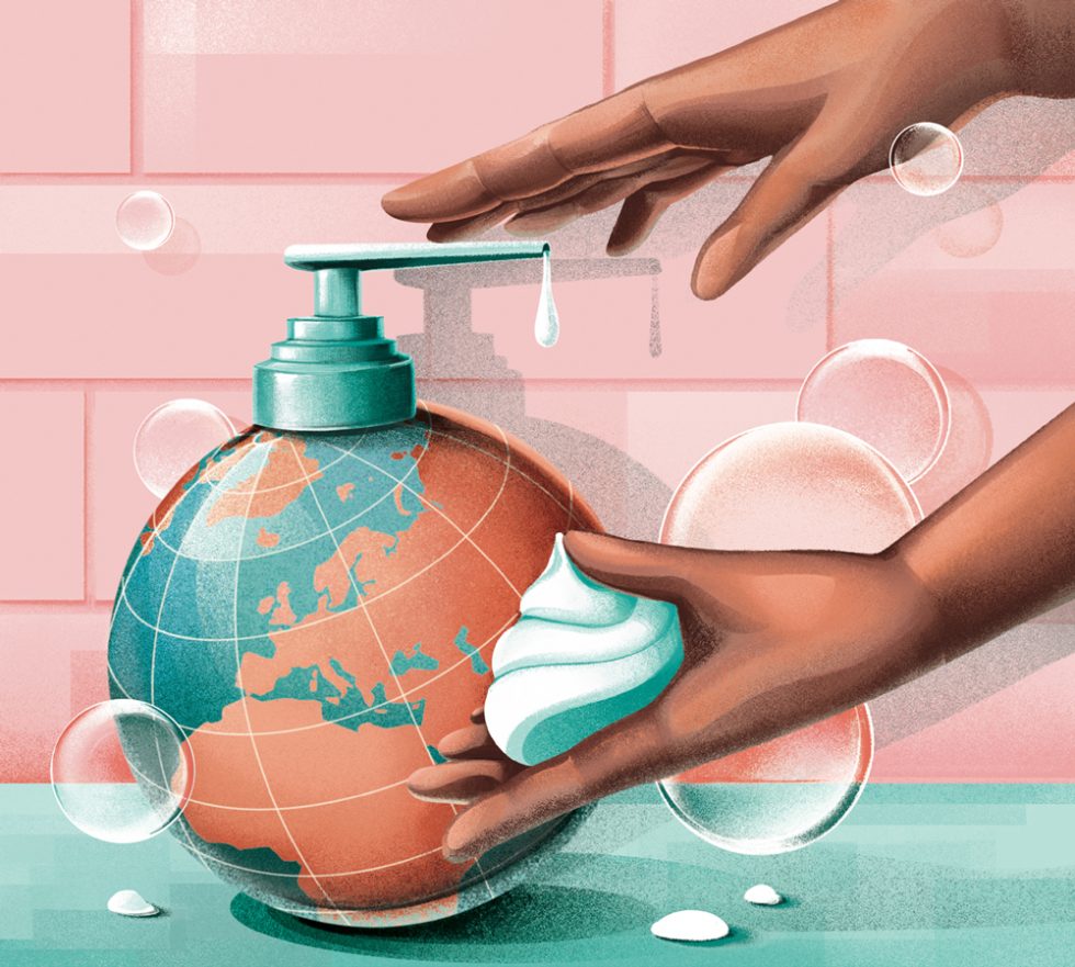 Hand hygiene practices on healthcare facilities worldwide