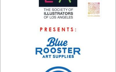 The Society of Illustrators of Los Angeles presents Blue Rooster Art Supplies at WonderCon 2023 in booth #1603