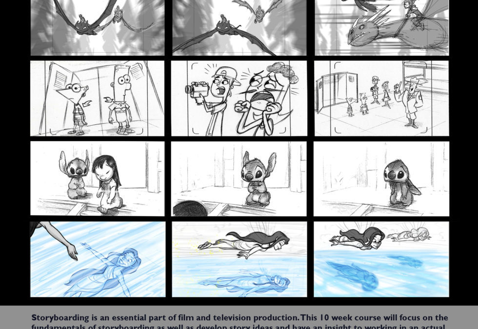 Intro to Storyboarding with Peter Paul: February 26 – April 30 ~ 7:30 pm – 10:30 pm $499.00